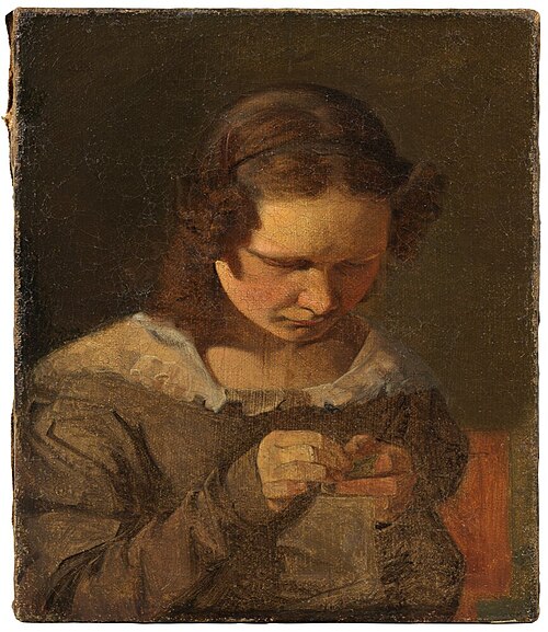 Alvilde Hansen, the Artist’s Sister, 1827, Constantin Hansen