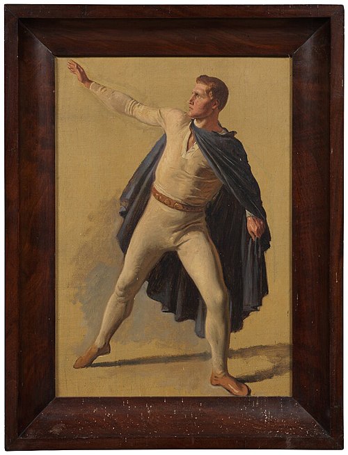 Loki. Study for Ægir’s Feast, 1855, Constantin Hansen