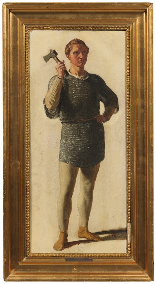 Tor. Study for Aegir’s Feast, 1857, Constantin Hansen