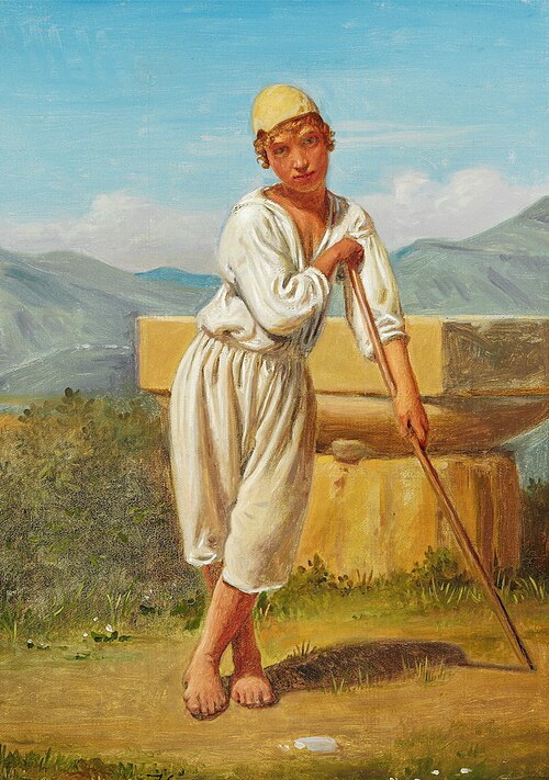 A shepherd boy from Pæstum, 1841, Constantin Hansen