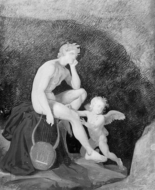 Orfeus opstegen fra Tartaros, 1845, Constantin Hansen