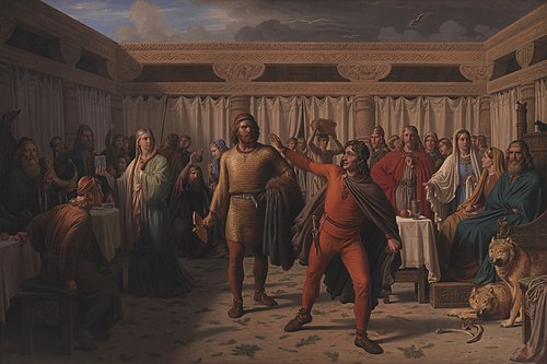 Le fête d'Aegir, 1857, Constantin Hansen
