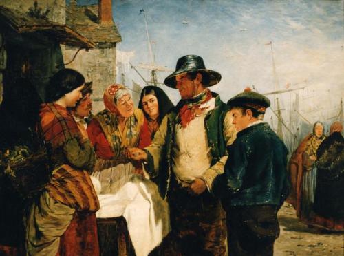 Driving a Hard Bargain, 1860, Erskine Nicol