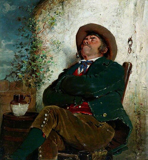 Perfect Content (A Man Smoking), 1856, Erskine Nicol
