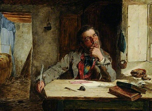 Collecting His Thoughts, 1865, Erskine Nicol