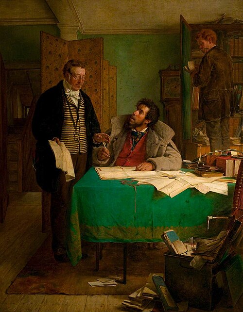 Signing the New Lease, 1868, Erskine Nicol