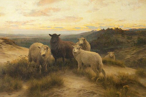 Close of Day, 1885, Henry William Banks Davis