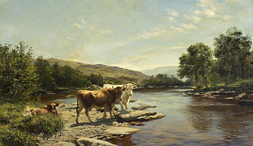 A Placid Morning on the Wye, , Henry William Banks Davis