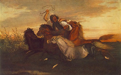 Galloping Outlaw, 1857, Károly Lotz