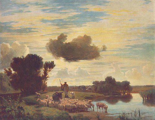 Sunset, 1870, Károly Lotz