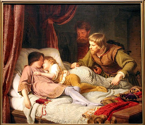 L'Assassinat des enfants d'Edouard, 1835, Theodor Hildebrandt