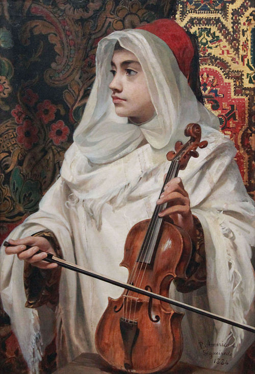 Árab violin player, 1884, Pedro Américo