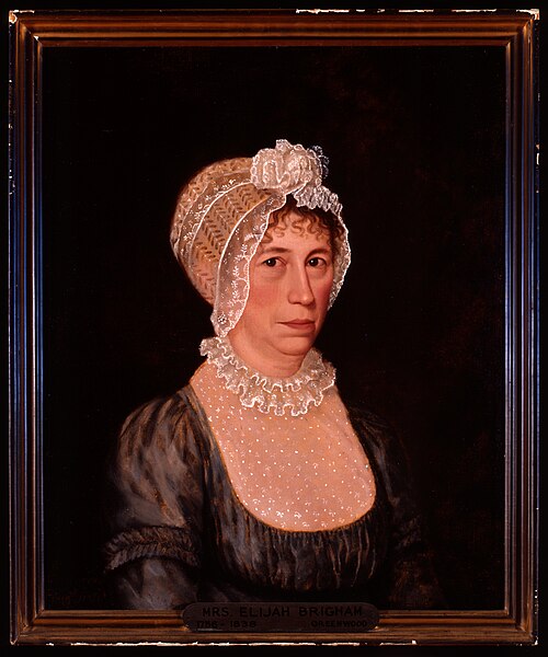 Sarah Ward Brigham, 1808, Ethan Allen Greenwood