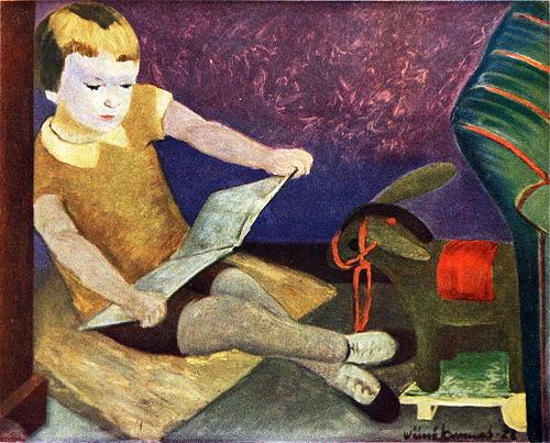 Kirsi Reading Fairy-Tales, 1928, Väinö Kunnas