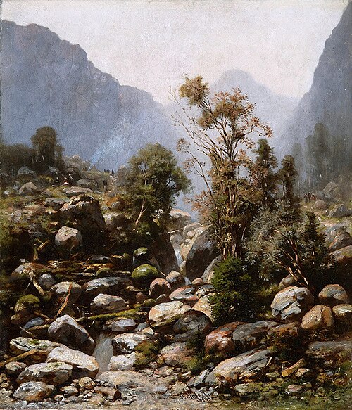 Pejzaż górski, 1884, Władysław Malecki
