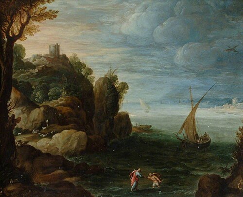Christ Walking on the Water, 1620, Paul Bril