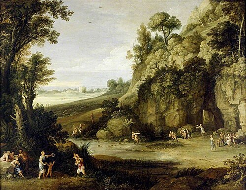 Mythological Landscape with Nymphs and Satyrs, 1621, Paul Bril