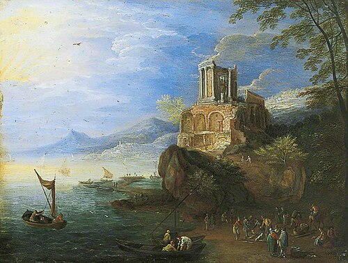 Sea Coast with the Temple of Vesta, , Paul Bril