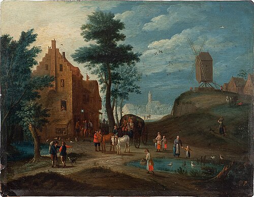 Landscape with figures, , Paul Bril