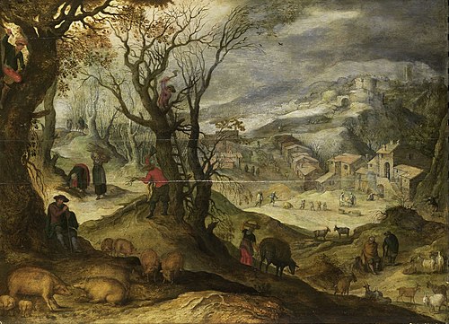 Paysage d'hiver, 1650, Paul Bril