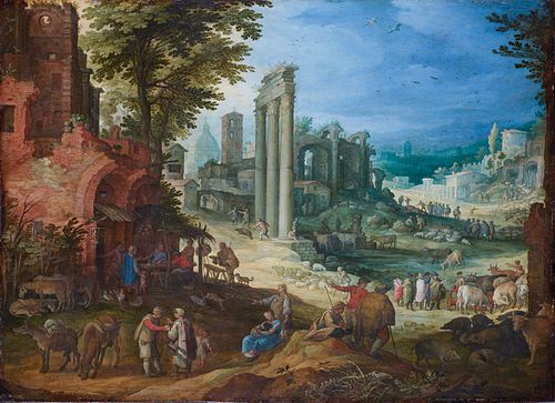 Paysage de ruines romaines, 1600, Paul Bril