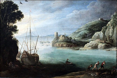Mountainous seashore, 1624, Paul Bril