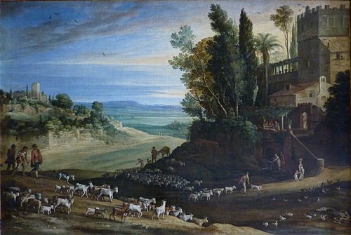 paysage avec les pèlerins d'Emmaüs, 1617, Paul Bril