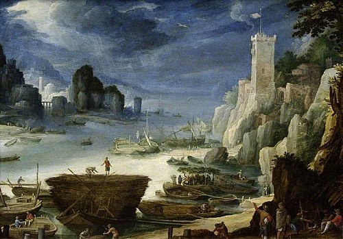 View on the Rhine, , Paul Bril