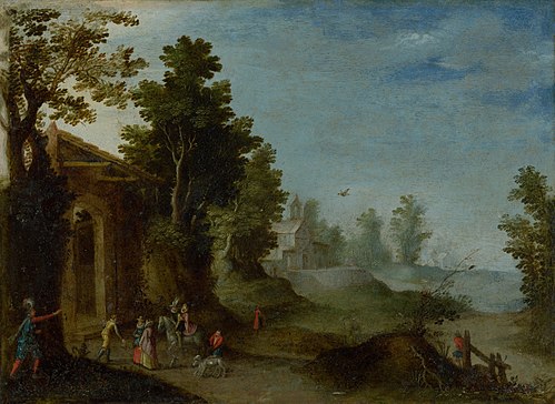 Guests arrive, 1620, Paul Bril