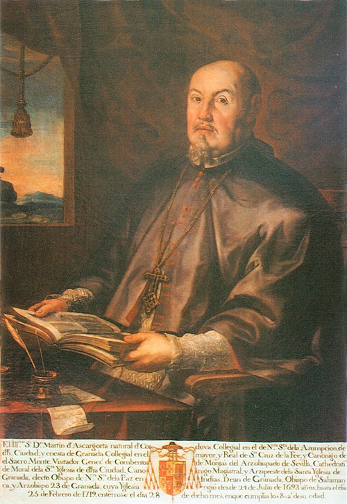 Retrato del arzobispo de Granada Martín de Ascargorta, , José Risueño