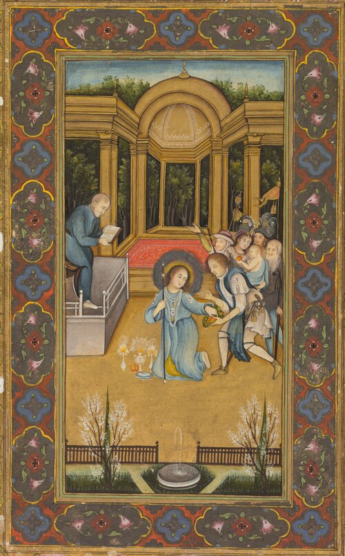 Jesus among the doctors in the Temple, 1760, Mir Kalan Khan