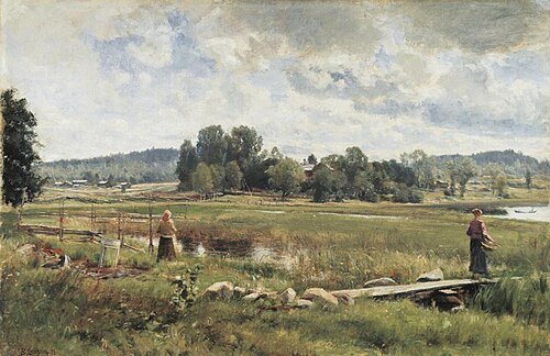 Landscape from Häme, 1895, Berndt Lindholm