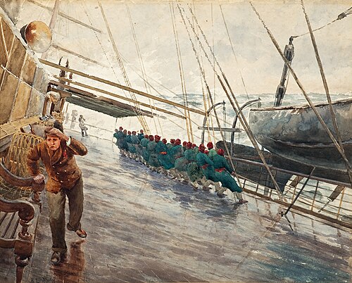 Ship on a Stormy Sea, , Berndt Lindholm