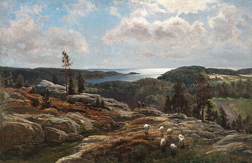 View of Ladoga, 1878, Berndt Lindholm