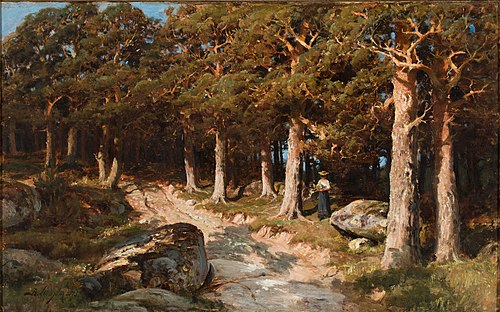 Woman in the Woods, 1875, Berndt Lindholm