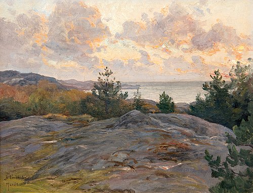 Cliffs by the shore, , Berndt Lindholm