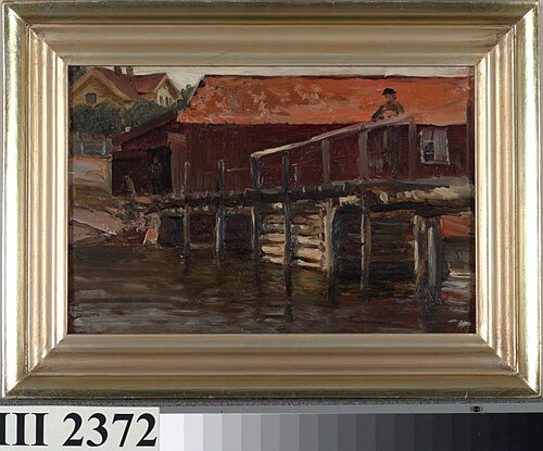 By i Bohuslän, studie, , Berndt Lindholm