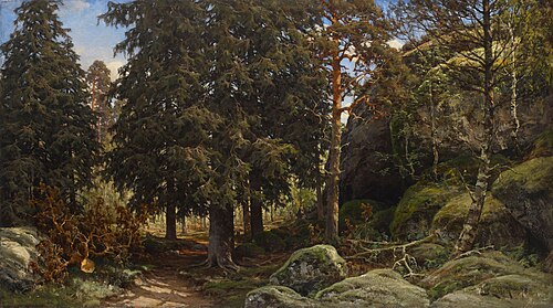 Forest Interior, 1878, Berndt Lindholm