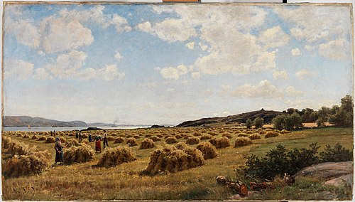Oat Harvest on the Hisingen Island, 1878, Berndt Lindholm