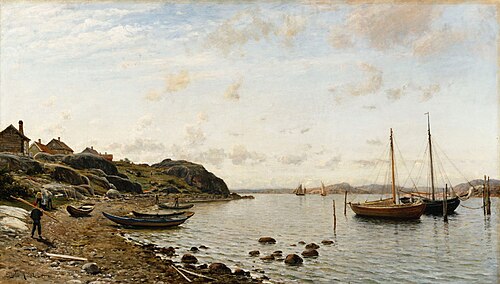 Rantakuva, 1882, Berndt Lindholm