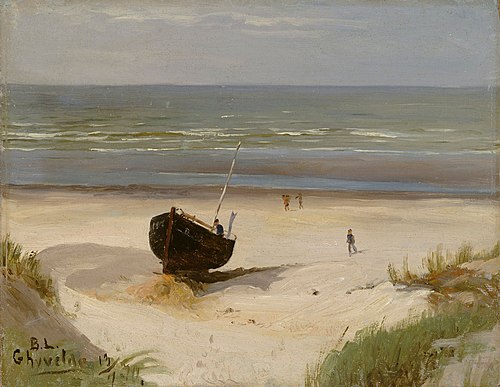 Boat on the Shore, 1870, Berndt Lindholm