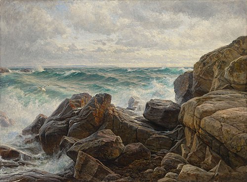 Kattegat in Storm, 1894, Berndt Lindholm