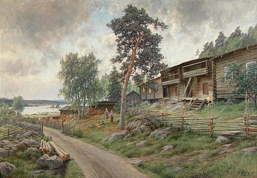 Landscape from Tavastia, 1896, Berndt Lindholm