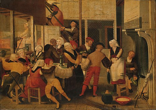 A public house, 1540, Monogrammiste de Brunswick