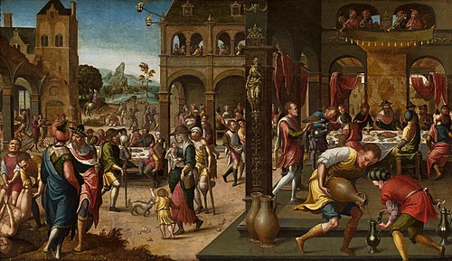 Parabole du grand souper., 1525, Monogrammiste de Brunswick