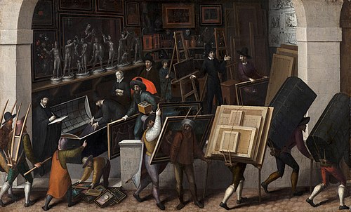 The Confiscation of the Contents of a Painter's Studio, 1549, Monogrammiste de Brunswick