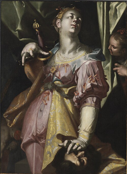 Judith and the Head of Holofernes, 1597, Joachim Wtewael