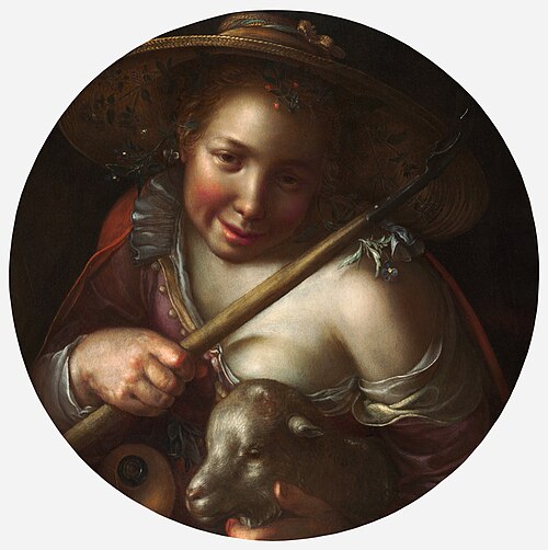 A Shepherdess, 1623, Joachim Wtewael