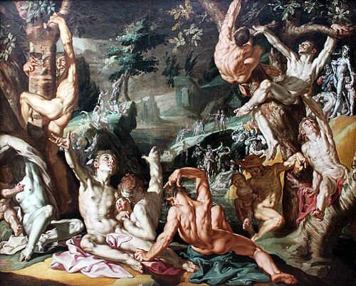 The Great Floode, 1600, Joachim Wtewael