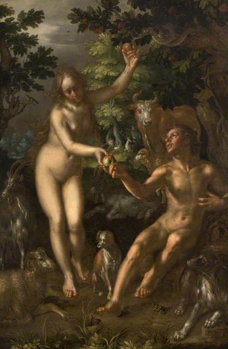 The Temptation of Adam and Eve, 1614, Joachim Wtewael